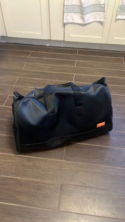 Stitch Luxury black travel duffel bag