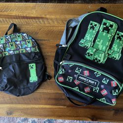 Minecraft backpacks (small and large)