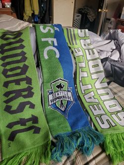 3 Sounders Scarfs all for $15