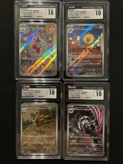 Lot of 4 Graded JP Pokemon CGC 10 Cards Slabs - Firm on Price