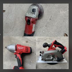 Milwaukee Circular Saw / Grinder / Impact Wrench 