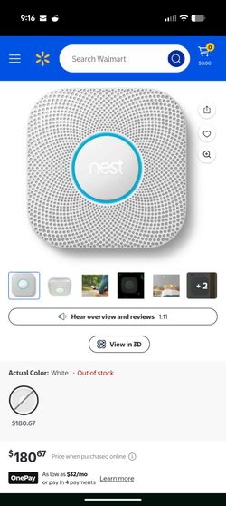 Brand New Nest Generation 2 Smoke & Carbon Monoxide Detector Alarm