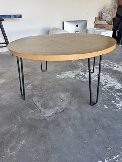 MUST GO - Round Wood Coffee Table