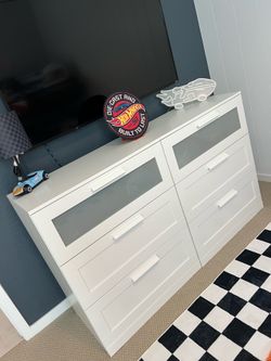 white dresser