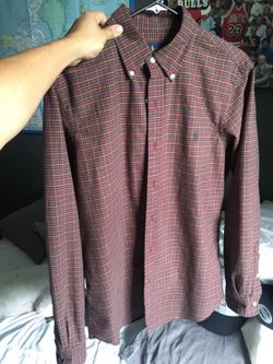 Long sleeve polo flannel
