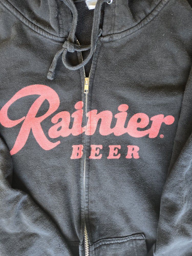 Rainier Beer Hoodie Size M