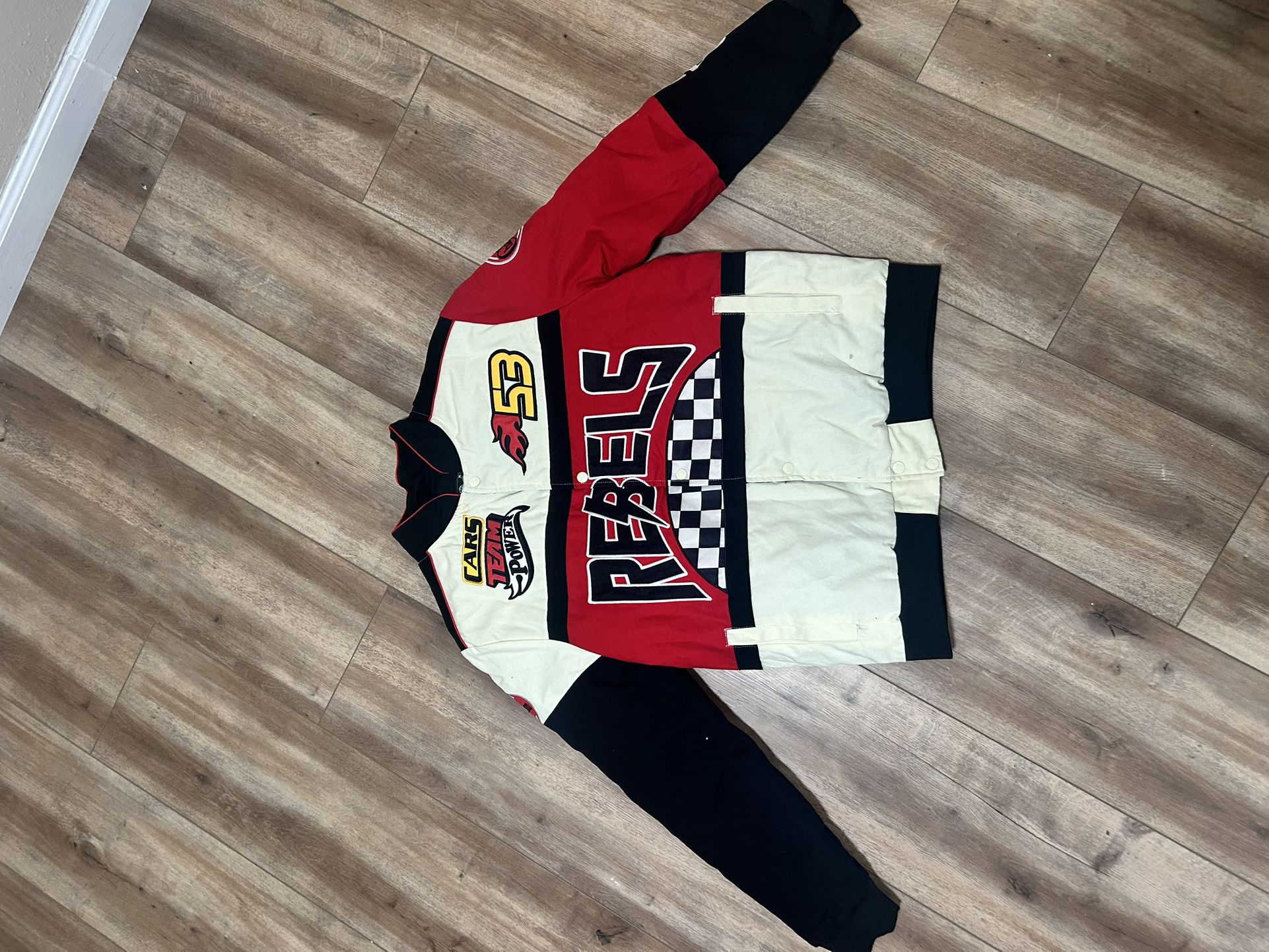 rebel button up long sleeve jacket