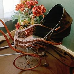 Antique Baby Doll Carriage - Pram - Stroller