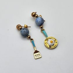Blue Breakfast Earrings 
