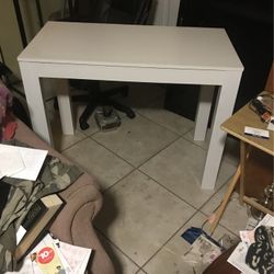 White Table 39 Long  By 20 Wide 