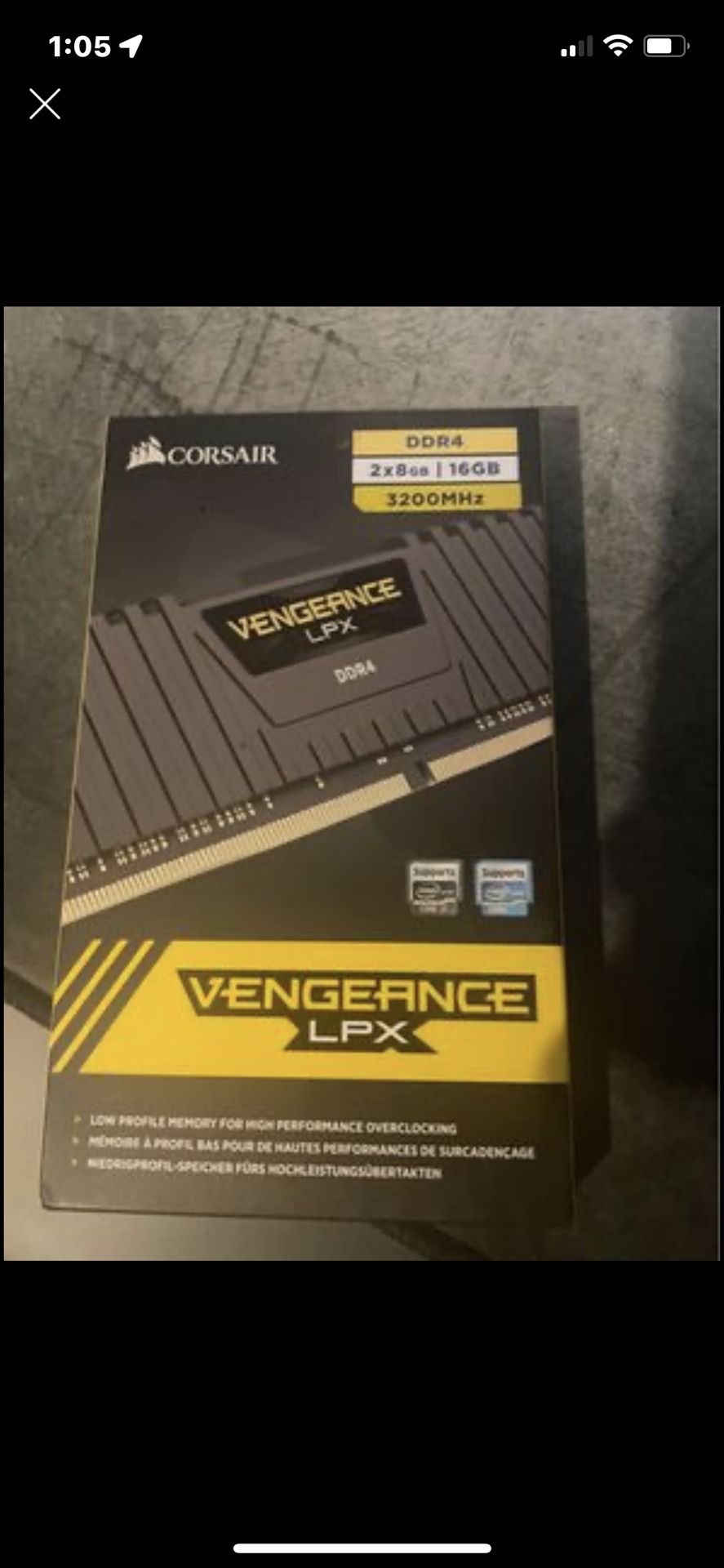 Corsair Vengeance 8gb X2 Ram