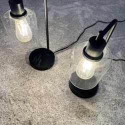 Touch End Table / Nightstand  Lamps With USB Ports