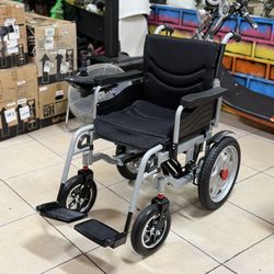 FOLDING ELECTRIC WHEELCHAIR FOR ADULTS DUAL MOTOR (500W)SPEED 6MPH-Range 20miles  Electric wheelchairs for adults, dual-motor all-terrain folding elec