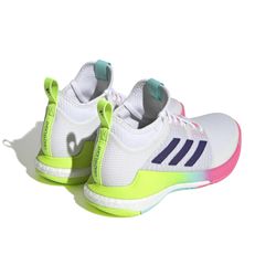 Adidas Women's White and Pink Athletic Shoes * PROFESSIONAL VOLLEYBALL STYLE