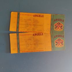 1995 Boston Vs Angels Tickets 