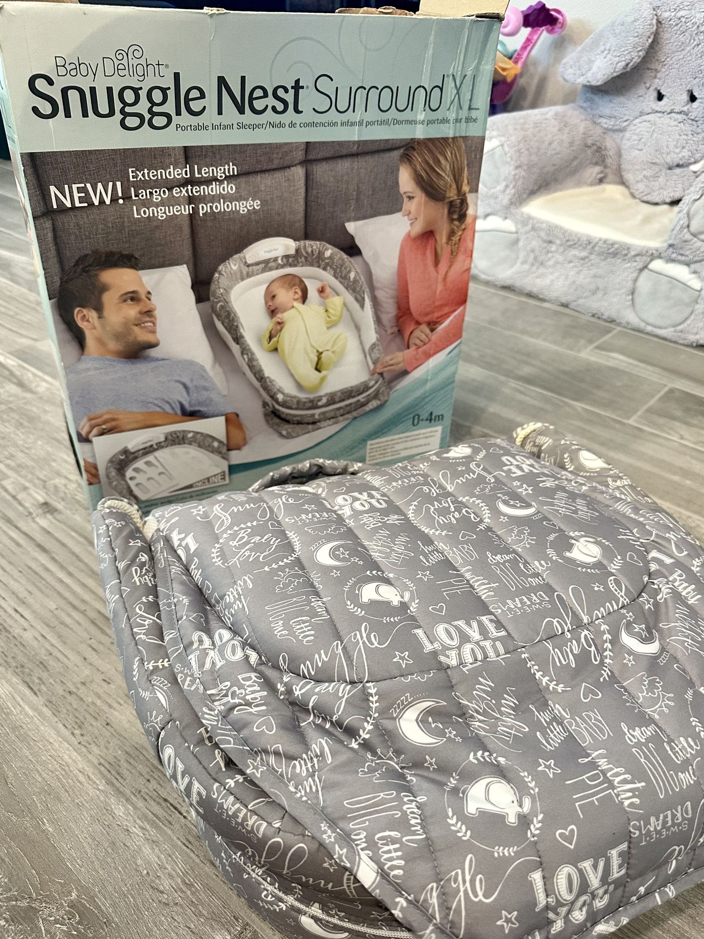 Snuggle Nest Surround XL Infant Sleeper Like New