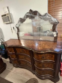 Dresser with mirror