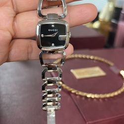Gucci square diamonds watch