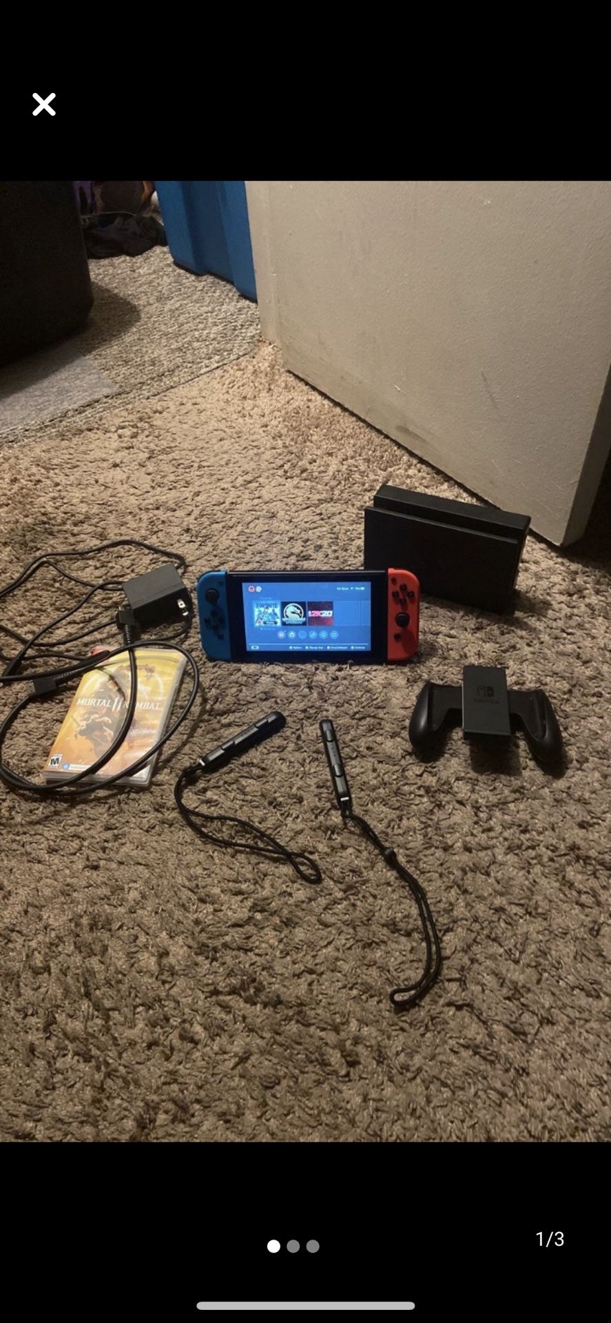 Nintendo switch plus 2 games