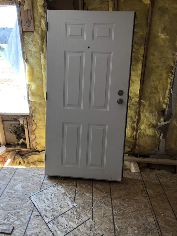 36x74 Front Mobile Home Door with Storm Door