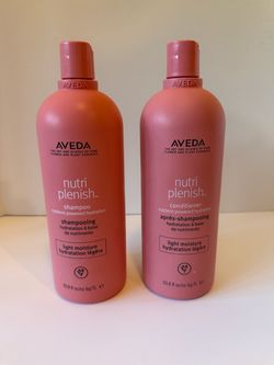 Partly used Aveda Nutriplenish Shampoo and Conditioner
