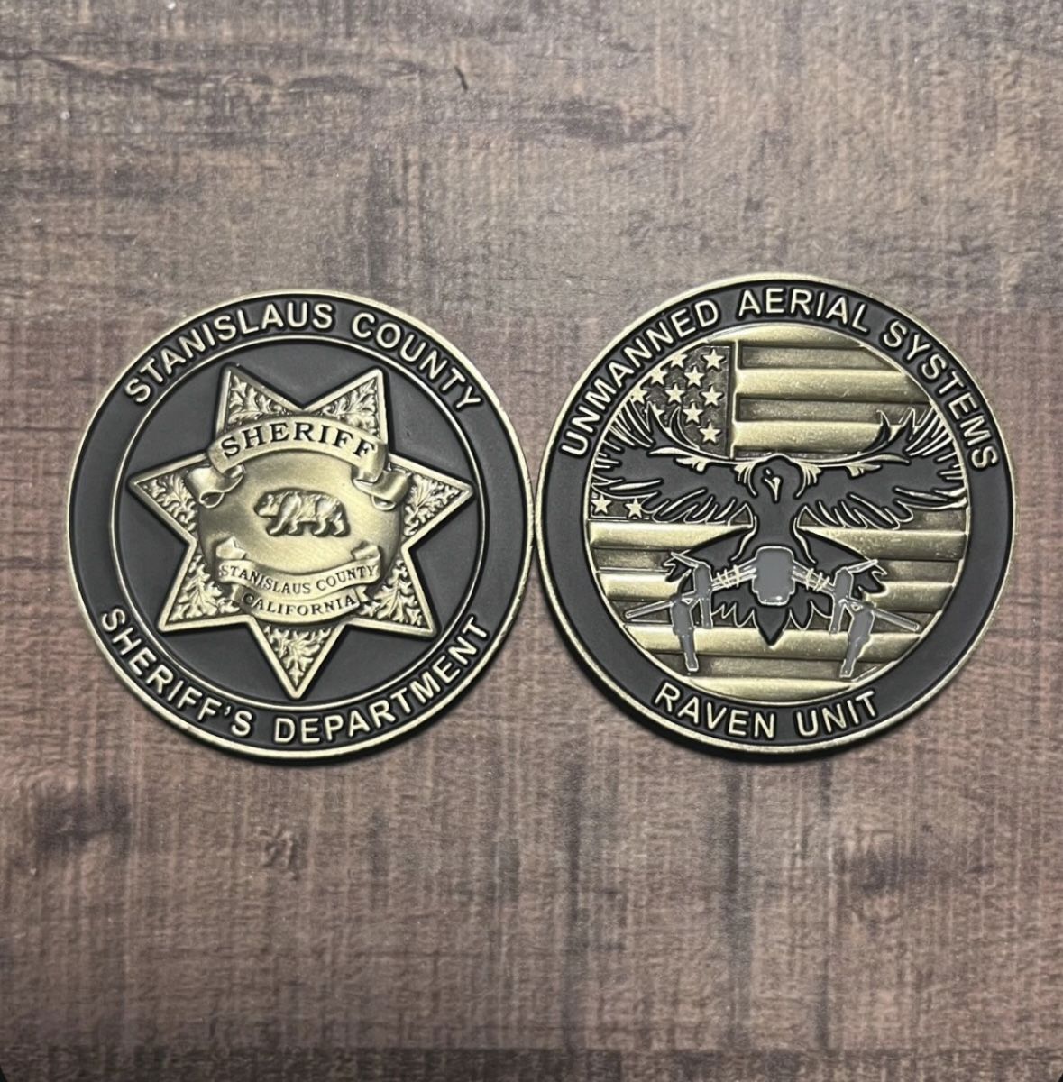 Stanislaus County Sheriff UAS Drone Challenge Coin