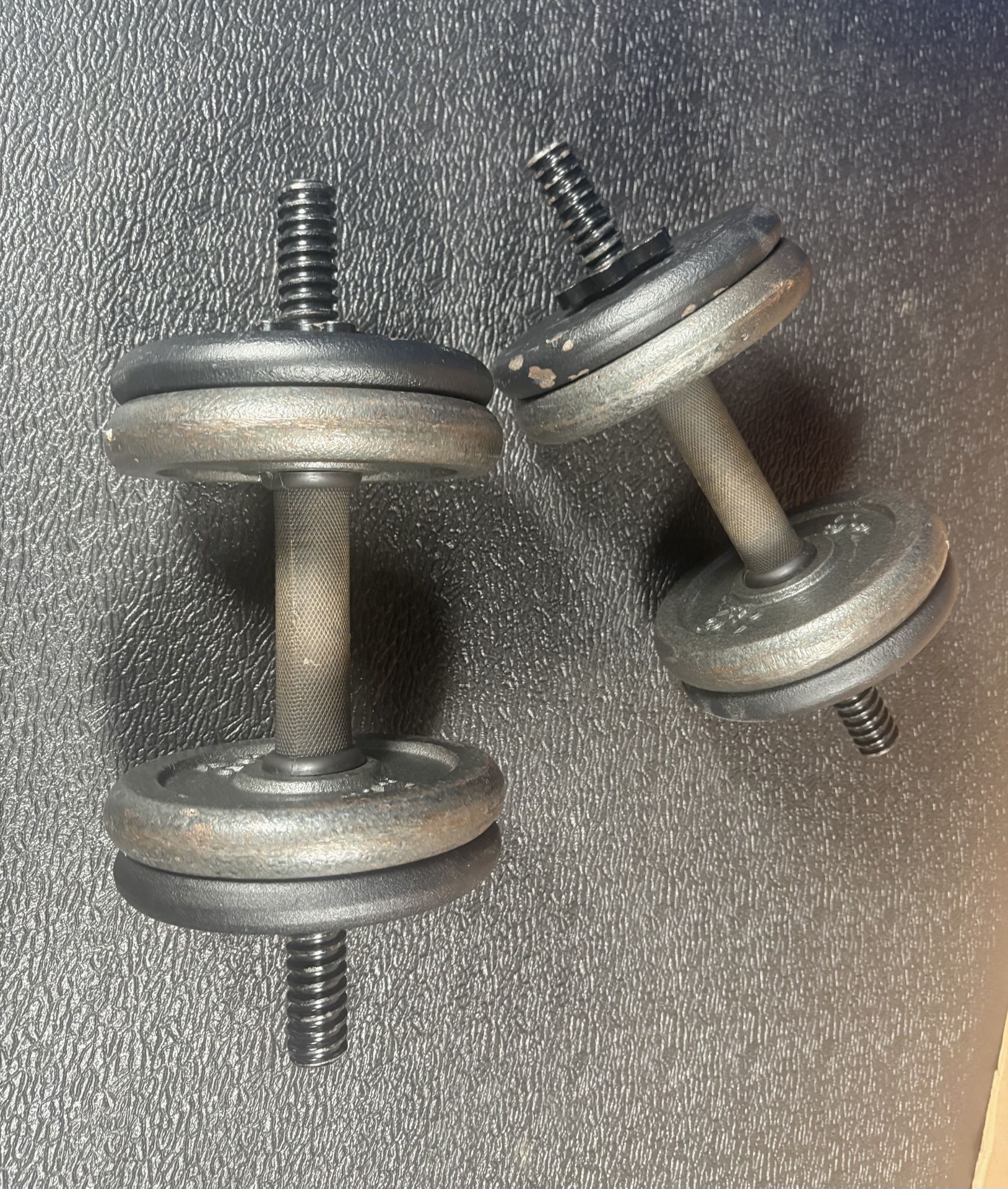 Set of Cast Iron Dumbbells.   54 # [NO LOWER PRICE]