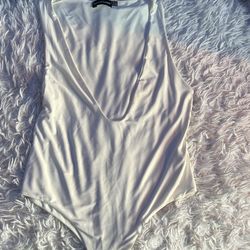Pretty Little Thing White Bodysuit