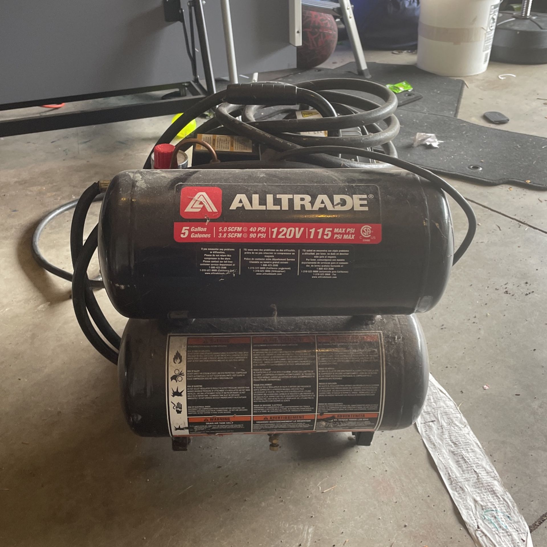 Alltrade 5 Gallon Air compressor 