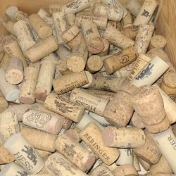 Thousands of Wine Corks 