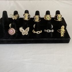 14k Gold plated rings 