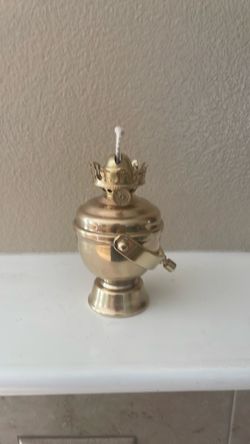 Vintage Brass  Oil Lamp