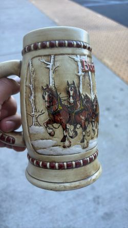 Budweiser Holiday Snowy woodlands Mug
