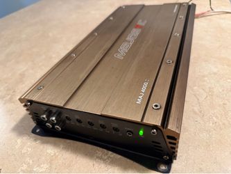 Car Amplifier Majestic 4000w max 1channel Monoblock 1500watts RMS to 1650w rms Class D for Bass only for Subwoofers 1 ohm stable compact amp