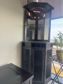 Corner bar-Curio cabinet