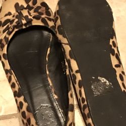 Animal Print Flats Size 9 Very Good condition 