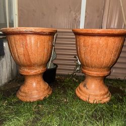 Tall garden pots