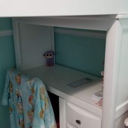 Ivy League White Loft Bed