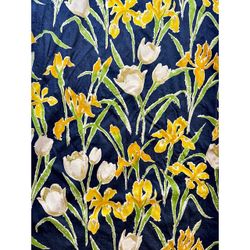 Vintage House N’ Home Fabrics 4 Yards MCM Bold Botanical Coastal Italian Vibe Rare