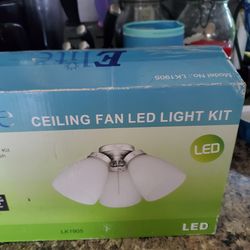 New Brushed Nickle Ceiling Fan Light