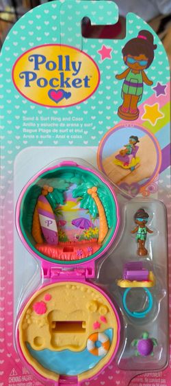 Polly Pocket Sand & Surf Ring and Case