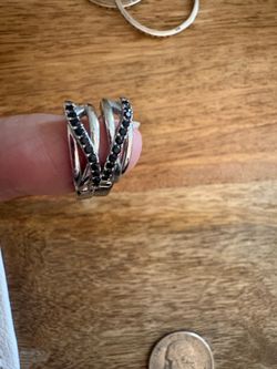 Black Spinel Huggie Earrings (Edinburg)