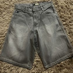 Y2K Southpole Grey Jean Shorts