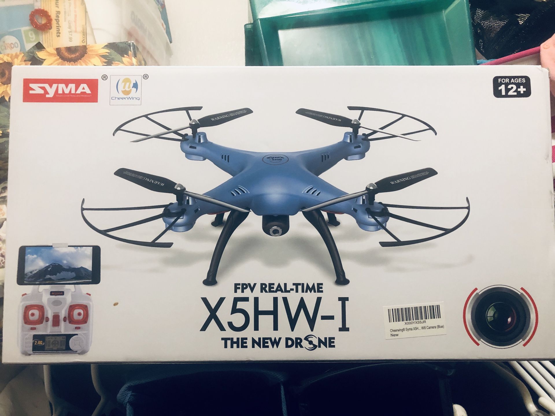 SYMA X5HW DRONE with camera and 2 batteries