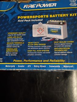 Fire Power Powersports Battery Kit