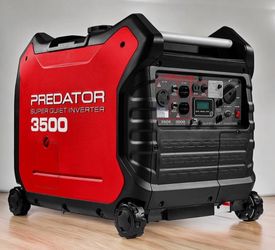 Predator 3500 watt Super Quiet Inverter Generator propane and gas quiet