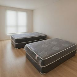 New TWIN SIZE MATTRESS WITH BOXSPRING SET INNERSPRING MATTRESS 10" BOXSPRING INCLUDED 