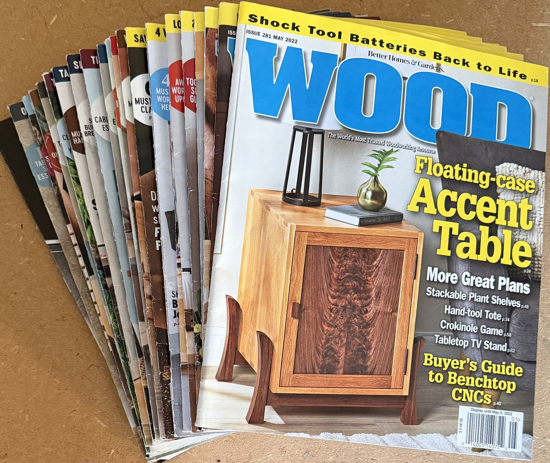 Woodworking Magazines - Lot of 111