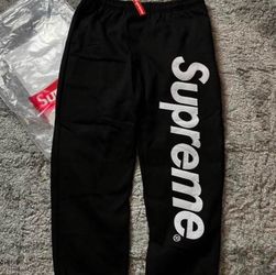 Black supreme sweatpants