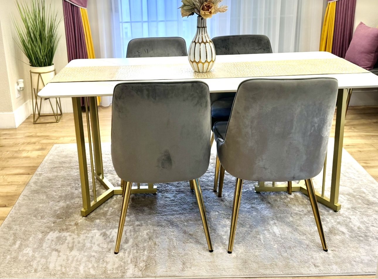 Dining Table With 5 Chairs